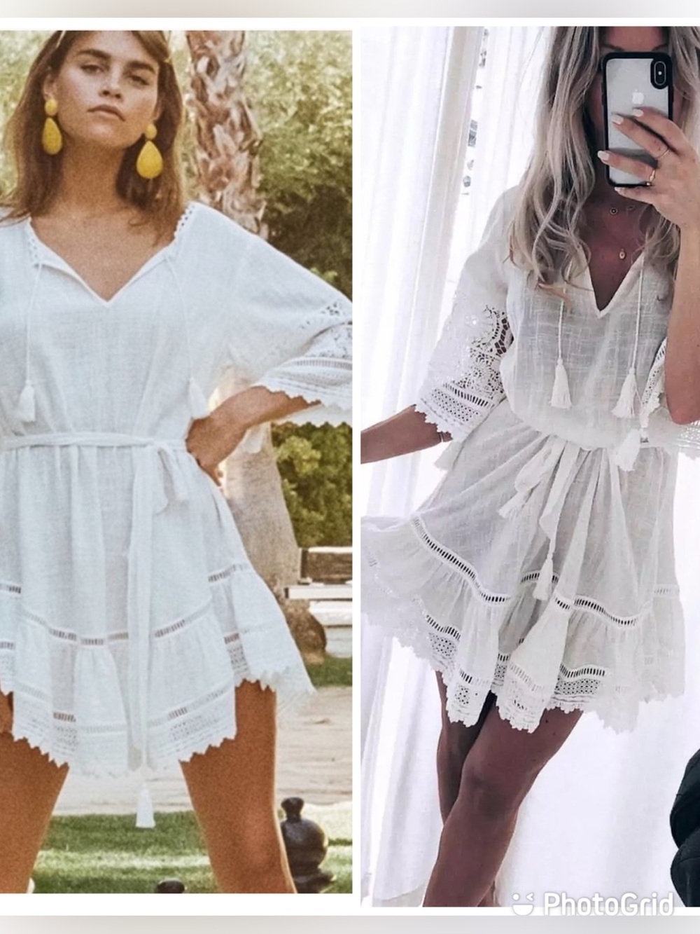 Spell & the Gypsy Collective Abigail Lace Mini Dress - White New with Tags!